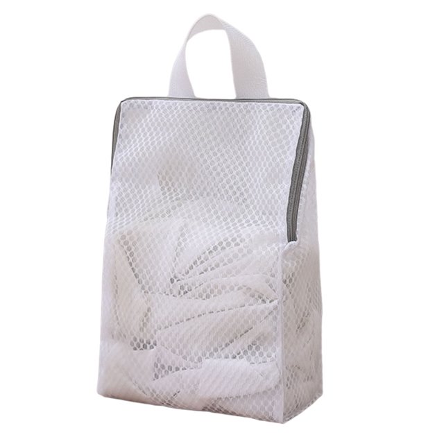 Bolsa de lavado de malla Warkul con asa, gran capacidad, plegable, con cremallera, para ropa interior, bolsa de malla para la colada, bolsa de viaje para prendas