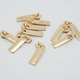 thumbnail image 4 of 10 Pieces Gold Plated Fix Zip Puller/Zipper Pull Sliders Head Repair Instant Removable Replacement 7x25mm, 4 of 7