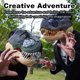 thumbnail image 3 of Máscara eléctrica de dinosaurio de simulación, máscara de dinosaurio inspirada en la película Jurassic World con, 3 of 8