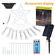 thumbnail image 4 of Muyoka Solar Star String Lights 11.5ft 350 LED Star Waterfall String Light IP43 Impermeable LED Star Hanging Twinkle Fairy Lights Decoraci贸n navide帽a Cascada Star Lights 8 modos de iluminaci贸n para bo, 4 of 7