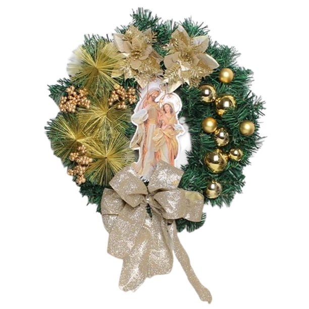 Guirnalda de Navidad Yuyangstore Corona de Navidad 30cm