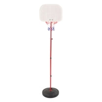 Adjustable Height Basketball Stand Iron Pole Indoor Basketball Hoop for Sports