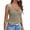 Beige womens tank tops, variant on Summer Saving Wycnly Womens Tank Tops Sexy Lace Patchwork Knitted Ribbed Loose Fit Vest Tops Summer Fashion Solid V-Neck Sleeveless Shirts Blouse Gray l