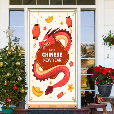 

Hot Sale Celebrate The Chinese Year Of The Dragon 2024 With Stunning Door Decorations The Festive Atmosphere To Welcome The Arrival Of The Year Of The Dragon