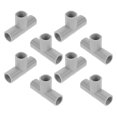 thumbnail image 3 of OUNONA 8pcs Corner Canopy Fitting Kit Plastic T Shaped Cage Frame Connector for DIY Fix Hose Pet Bed Golf Baseball Batting Tent, 3 of 5
