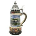 thumbnail image 2 of Oktoberfest Haus Multicolor Ceramic Authenticated German Beer Stein with Metal Lid 0.75L, 2 of 5
