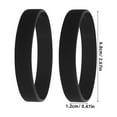 thumbnail image 6 of NICEXMAS 25Pcs Silicone Sports Wristbands Black Flexible Bands for Outdoor Activities, 6 of 7