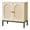 Light color Square pin, variant on Double-Layer Sideboard with Natural Rattan Doors | Boho Wooden Buffet Cabinet with Metal Feet for Dining Room & Living Room