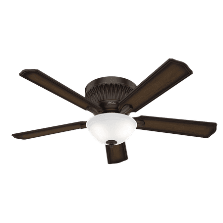 Hunter 54 Chauncey Onyx Bengal Ceiling Fan With Light Kit And