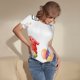 thumbnail image 3 of Balery Summer Gnome Body de cuello redondo de manga corta para mujer Tops de manga corta Tops básicos-Large, 3 of 7