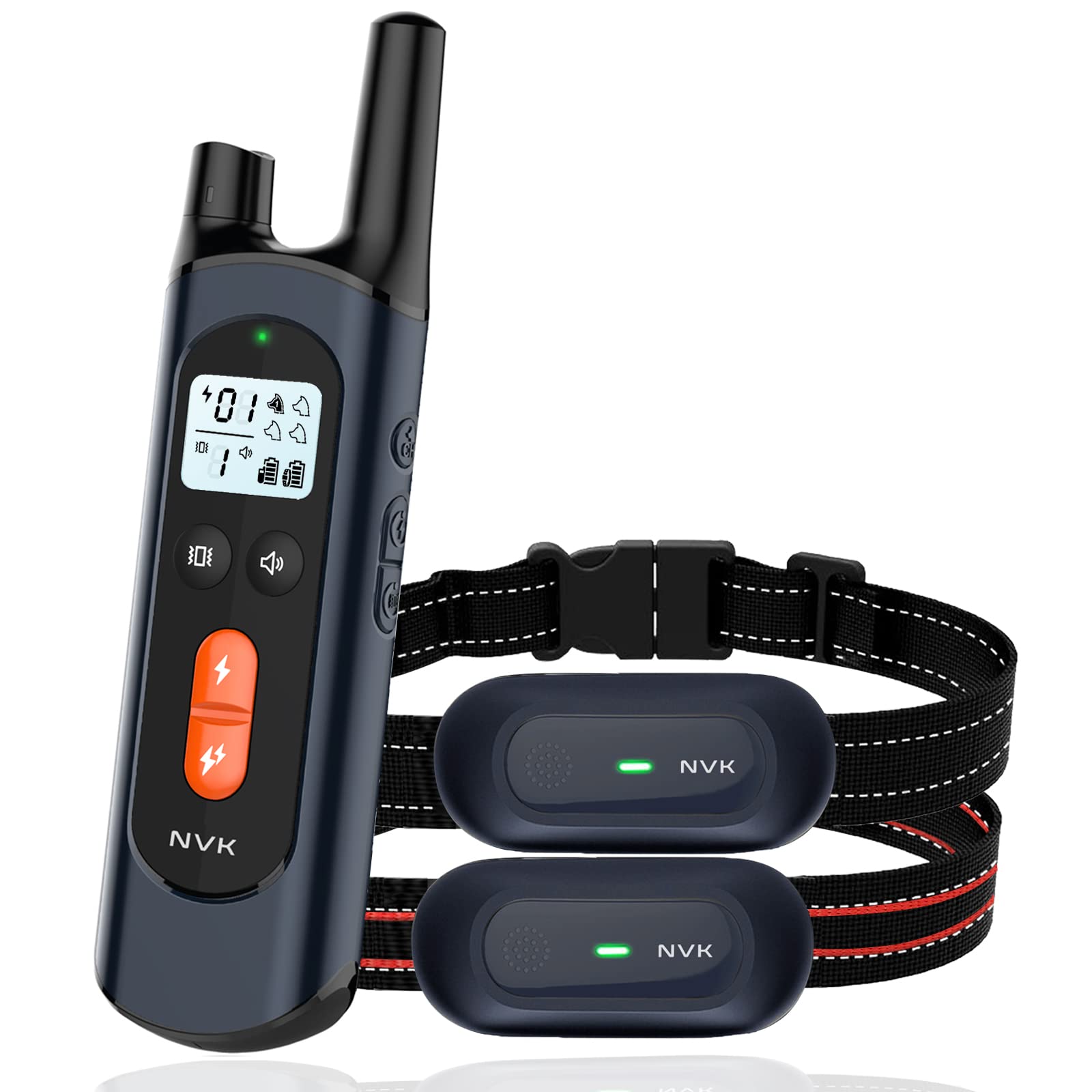 NVK Dog Shock Collar for 2 Dogs, Dog Training Collar with Remote for