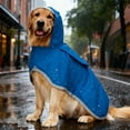 thumbnail image 3 of Équipement de Pluie pour Animaux Imperméable Transparent à Capuche pour Chiens Moyens à Grands avec Design à Double Couche, Poche de Rangement Réfléchissante et Caractéristiques de Bord, 3 of 4