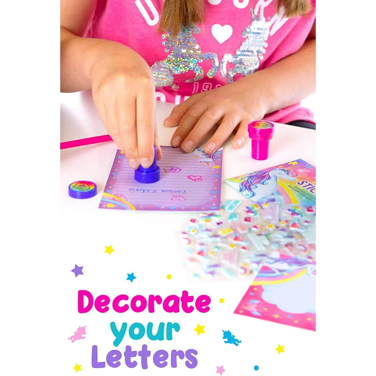 Original Stationery Unicorn Letter Writing Set, 45 Piece Stationery Set for Girls, Unicorn Gifts for Girls Age 10-12