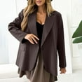 thumbnail image 2 of Women's Oversize Blazer Long Sleeve Casual Outfits 2025 Dressy One Button Down Plus Size Work Business Outerwear, 2 of 6