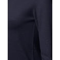 thumbnail image 4 of FashionOutfit Women's Classic Soft Stretch Shirt Tail Contrast Viscose Sweater Top, 4 of 5