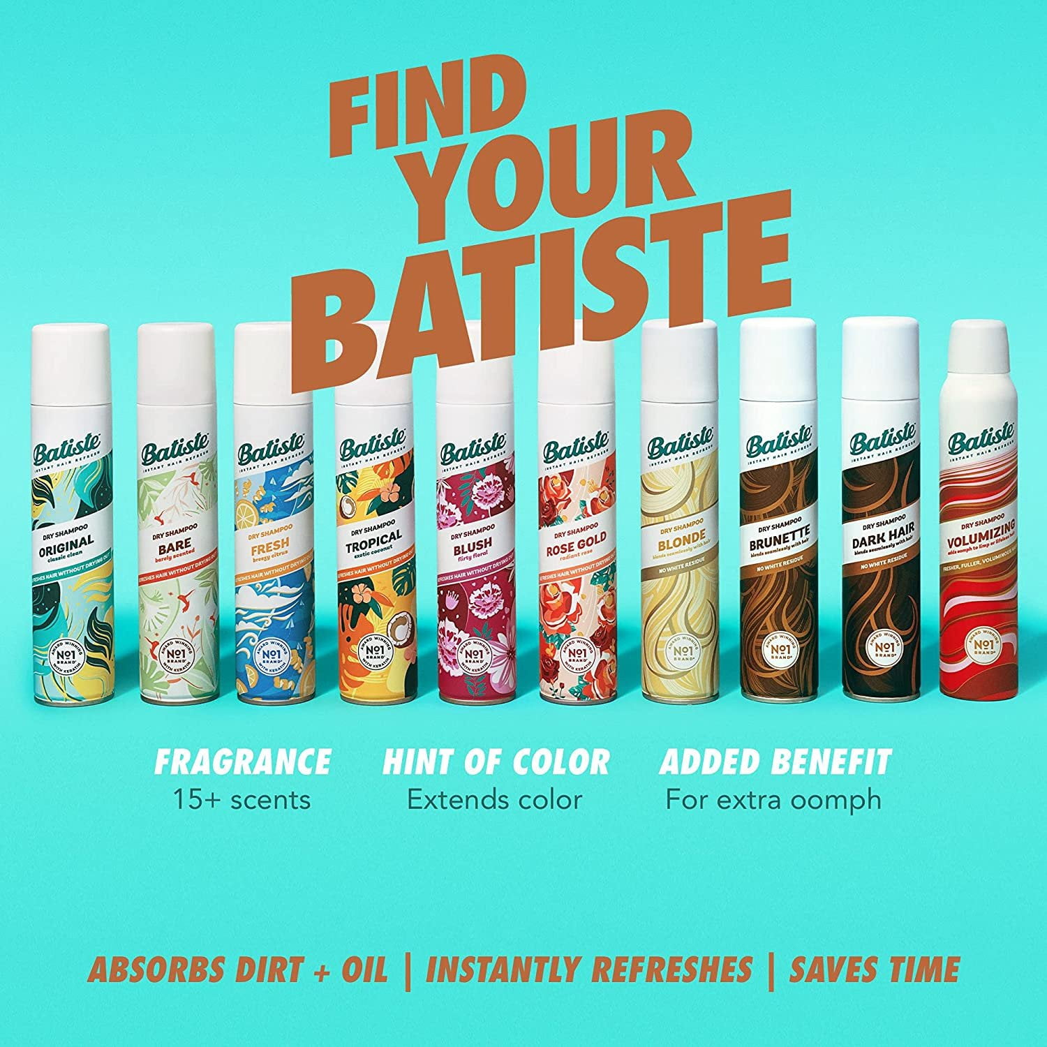 Batiste Dry Shampoo, Divine Dark, 6.73 fl. oz.