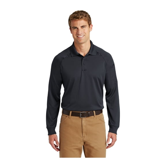 CornerStone Unisex Select Long Sleeve Snag-Proof Tactical Polo | Tough & Reliable Collared Work Shirt for Men & Women, Relaxed Fit Top with Dual Pen Pockets & Mic Clips