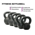 thumbnail image 2 of Solid 15LBS Cast Iron Kettlebell - Chip-Resistant Coating, Wide Handle, Cardio & Muscle Toning, 2 of 6