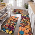 thumbnail image 2 of Pioneer Flower Floral Print Pattern Kitchen Rugs Sets Of 3,Kitchen Runner Rugs Non Skid Washable,Decorative Kitchen Floor Mats for Kitchen,Sink,Laundry,17"x30"+ 17"x47" + 17"x59", 2 of 6