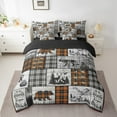 thumbnail image 7 of Feelyou Farmhouse Adventure Twin Bedding Sets 7-Piece, Lake House Bedding Comforter Set, Rustic Animal Sheet Sets, Ultra Soft Room Decorative, 7 of 7