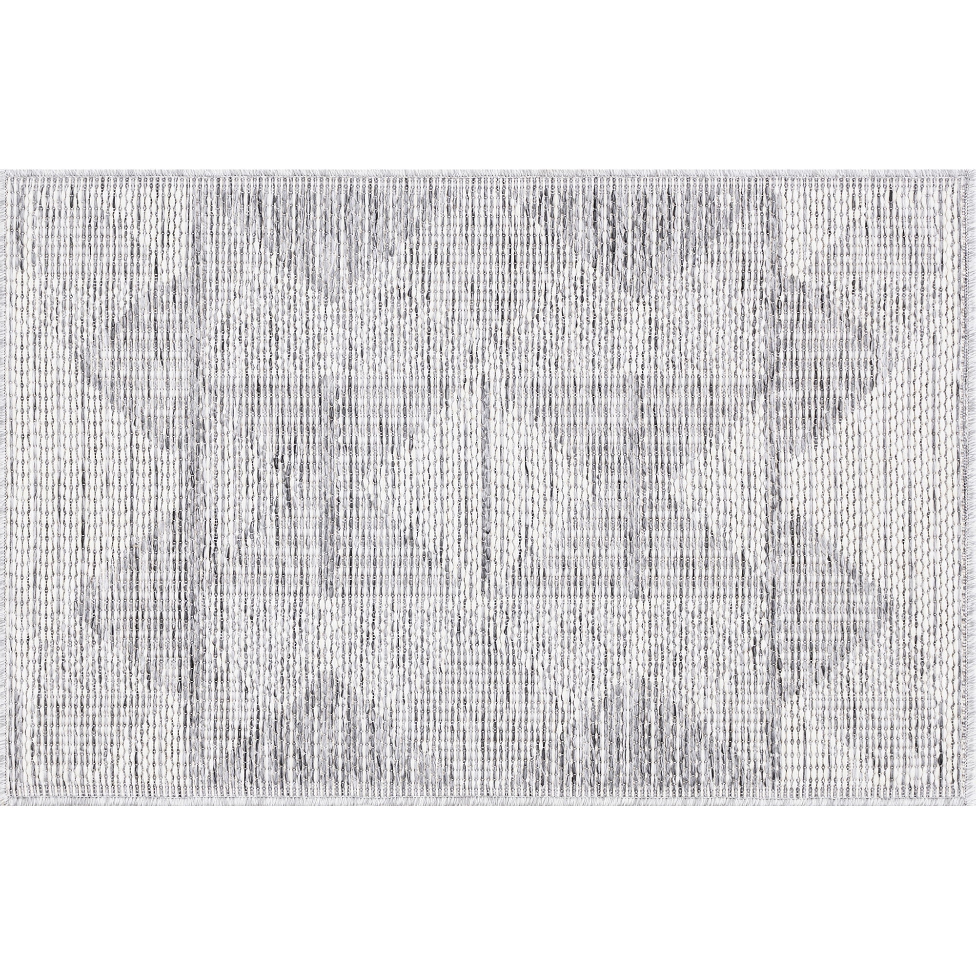 Bliss Rugs Bailey Transitional 2' x 3' Gray and White Indoor Outdoor Area Rug
