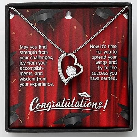 Congratulation On Your Grade Graduation Middle School, Graduation Gift Ideas, Gift from Mom and Dad to Daughter Congrats Graduation for Daughter Jewelry Necklaces styles On Birthday, Xmas