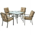 Mainstays Forest Hills 5Piece Dining Set, Tan