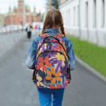 thumbnail image 6 of FORMRS Kids School Backpack Elementary Student Unisex Travel Bookbag with Reflective Stripes, Colorful Painted Flowers Pattern, 6 of 7