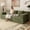 Green, variant on 71" Love Seat Couches, Corduroy Boneless Loveseat with Deep Seats, 2 Seat Couch Apartment Size Couch with 3 Pillows&Side Pockets for Bedroom, Office, No Assembly Required, Black