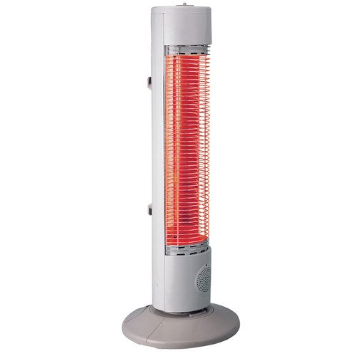 Optimus H5280 White Heater 31 Inch Oscillating Quartz Radiant Walmart