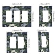 thumbnail image 2 of Yayeee Rocker Switch Wall Plate 1-Gang 4.6"x2.9" Home Decorative Outlet Cover, Dark Floral, 2 of 6