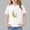 White, variant on Spazoro Girls T-Shirts Tee, 100%Cotton Crew Neck Cute Print Short Sleeve Casual Tops for Kids Purple Size 4