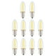 thumbnail image 2 of Material de Vidrio de Protección Ambiental 10 piezas E12 Bombilla, bombilla Led, iluminación del gabinete para bulbos de paisaje de automóviles luces incrustadas hoteles, 2 of 7