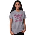 thumbnail image 3 of Cute Inspirational Motivation Alien Women's Graphic T Shirt Tees Brisco Brands X, 3 of 5
