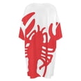 thumbnail image 5 of Red Lobster Flare Sleepshirts For Sleeping Travels Loose Sleepdress Pajama Dress Soft Nightdress Sleepwear, 5 of 7