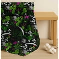 thumbnail image 4 of Soimoi Cotton Voile Fabric Orchid,Palm & Monstera Tropical Printed Craft Fabric by The Yard 42 Inch Wide, 4 of 7