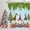 Blue Green, variant on Christmas Shower Curtain Set with Hooks Gnomes Shower Curtain for Bathroom 72x84inches Green X-mas Trees Waterproof Fabric Shower Curtains