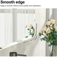thumbnail image 2 of Beveled Edge Arched Medicine Cabinet with Mirror,2-Door Arch Surface Mount Medicine Cabinets Mirror,Frameless Mirrored Medicine Cabinets for Bathroom Mirror Cabinet,botiquines de baño 24x28, 2 of 7