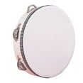 thumbnail image 4 of QHUDLV 8-inch Birch Handheld Tambourine Drum Round Percussion Add Fun to Party A8S, 4 of 9