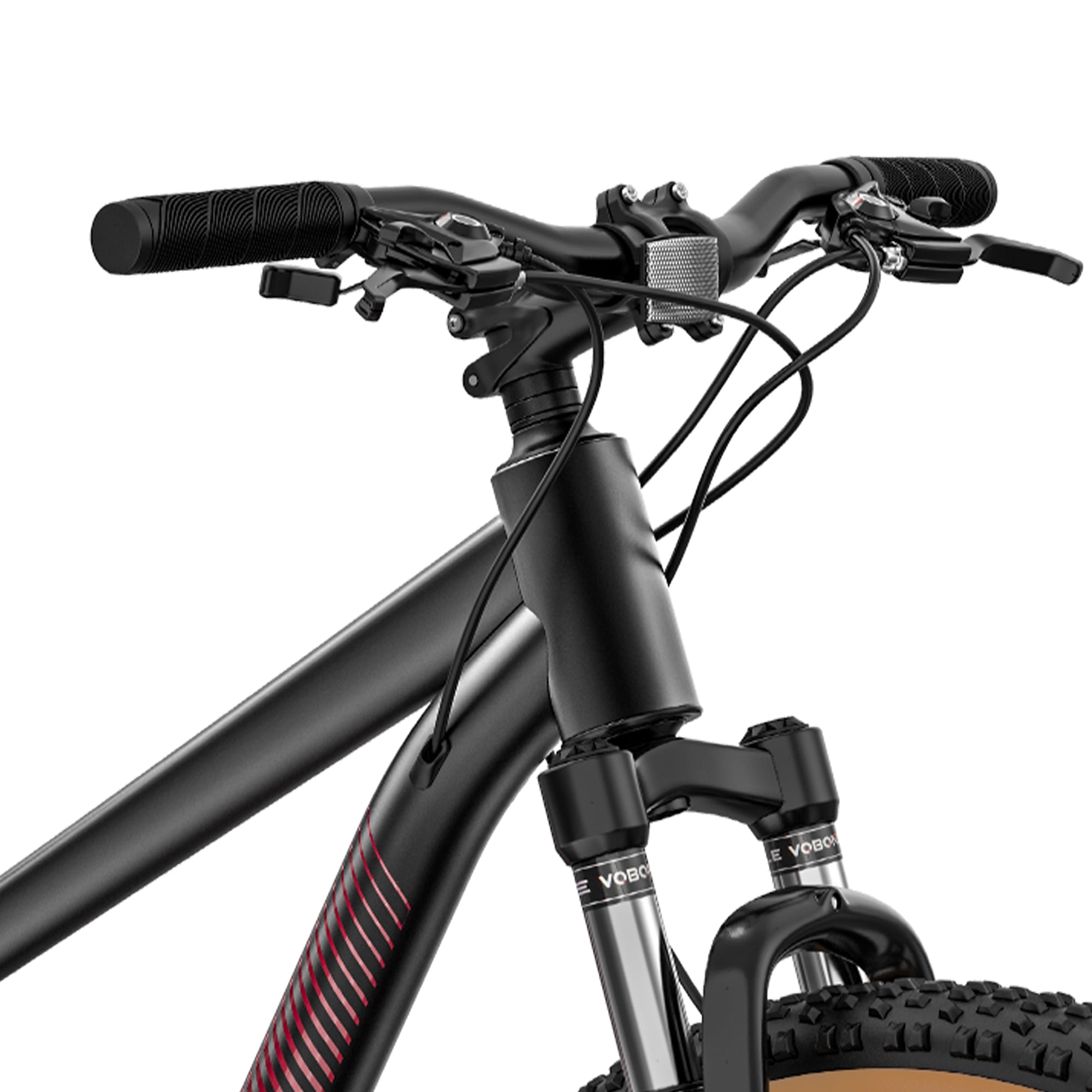 Uforic 26" Mountain Bike, 21-Speed, Dual Disc Brakes, Front Suspension, Aluminum Frame for Adults, Black
