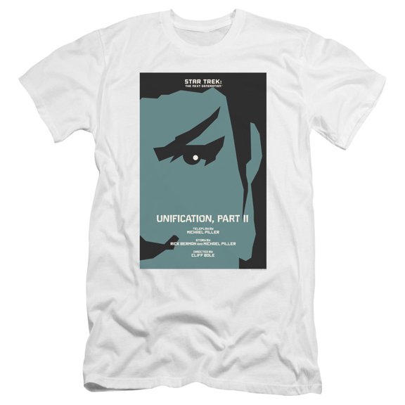 Star Trek Tng Season 5 Episode 8 Premium Canvas Adult Slim Fit 30/1 T-Shirt White