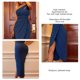 thumbnail image 2 of Vestido Sin Mangas Para Mujer, Encantador Bodycon, Vestido De Un Solo Hombro Para Mujer, Abrigo Plisado Fruncido Recortado Para Fiesta ANGGREK Azul oscuro S, 2 of 6