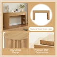 thumbnail image 2 of Christopher Knight Home 59.8" Retro Console Table, MDF Entryway Storage Table with 3 Drawers, Natural, 2 of 12