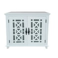 thumbnail image 2 of Leroy Accent Solid Wood Cabinet W/ Glass Door & Shelf White, 2 of 5