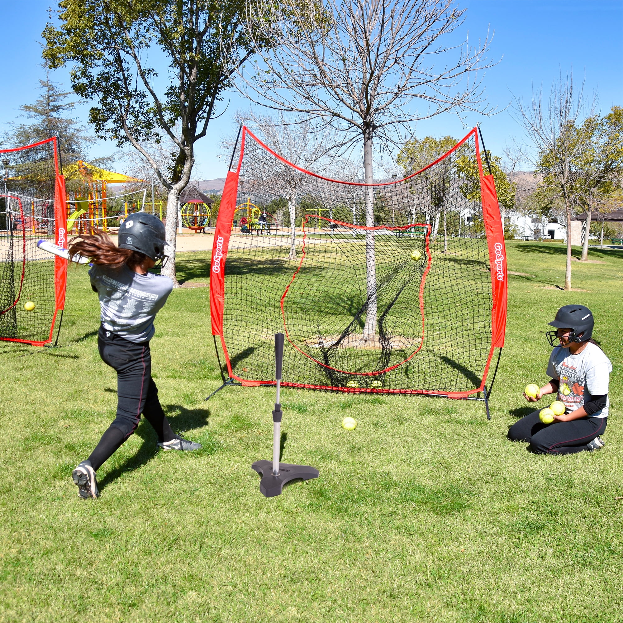 GoSports Baseball & Softball Pro Batting Tee with Heavy Duty Tripod Base Design and Adjustable Height