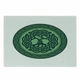 thumbnail image 1 of Celtic Tree Cutting Board, Stamp Style Old Motif with Natural Elements and Knot Like Design, Decorative Tempered Glass Cutting and Serving Board, in 3 Sizes, by Ambesonne, 1 of 2