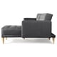 thumbnail image 4 of Sala Modular Doble Chaise Makora Brandon con Memory Foam y Respaldo Ajustable Lino Oxford, 4 of 7