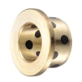 thumbnail image 5 of Uxcell 16mm x 22mm x 15mm Flanged Sleeve Bearings Wrapped Oilless Bushings Brass, 5 of 5