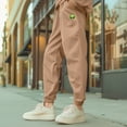 thumbnail image 5 of Dalix Alien Embroidery Relaxed Sweatsuit Set Hoodie Jogger Soft Fleece Relaxed Fit Lounge Mens in Camel L Large, 5 of 5