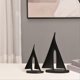thumbnail image 3 of Boat Decorations Statue Decor,Art Sculptures and Statues(2PCS)Black, 3 of 5